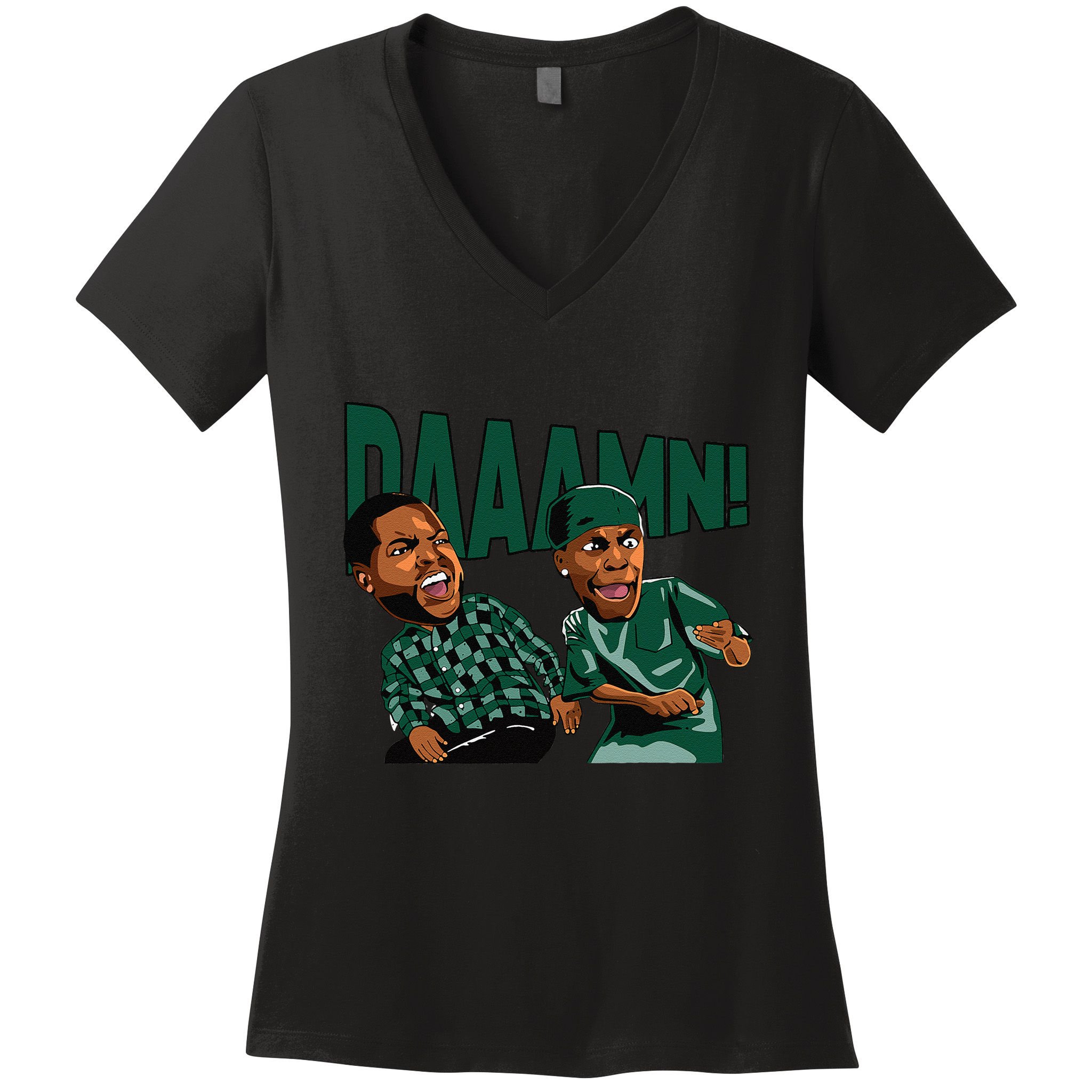 Loser Lover Streetwear Funny Meme Matching Oxidized Green Women's V-Neck T-Shirt
