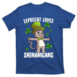 Leprecat Loves Shenanigans Funny St Patricks Day Irish Cat Meaningful Gift T-Shirt