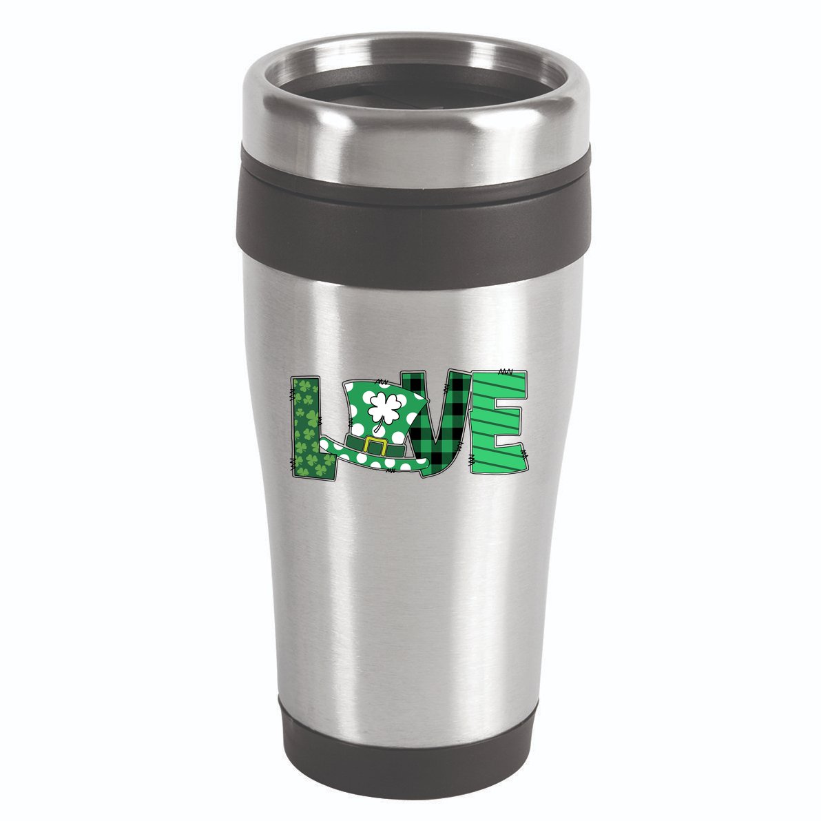 Love Leprechaun St Patricks Day Gift Cute Shamrock 16oz Travel Tumbler