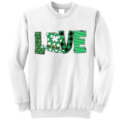 Love Leprechaun St Patricks Day Gift Cute Shamrock Sweatshirt