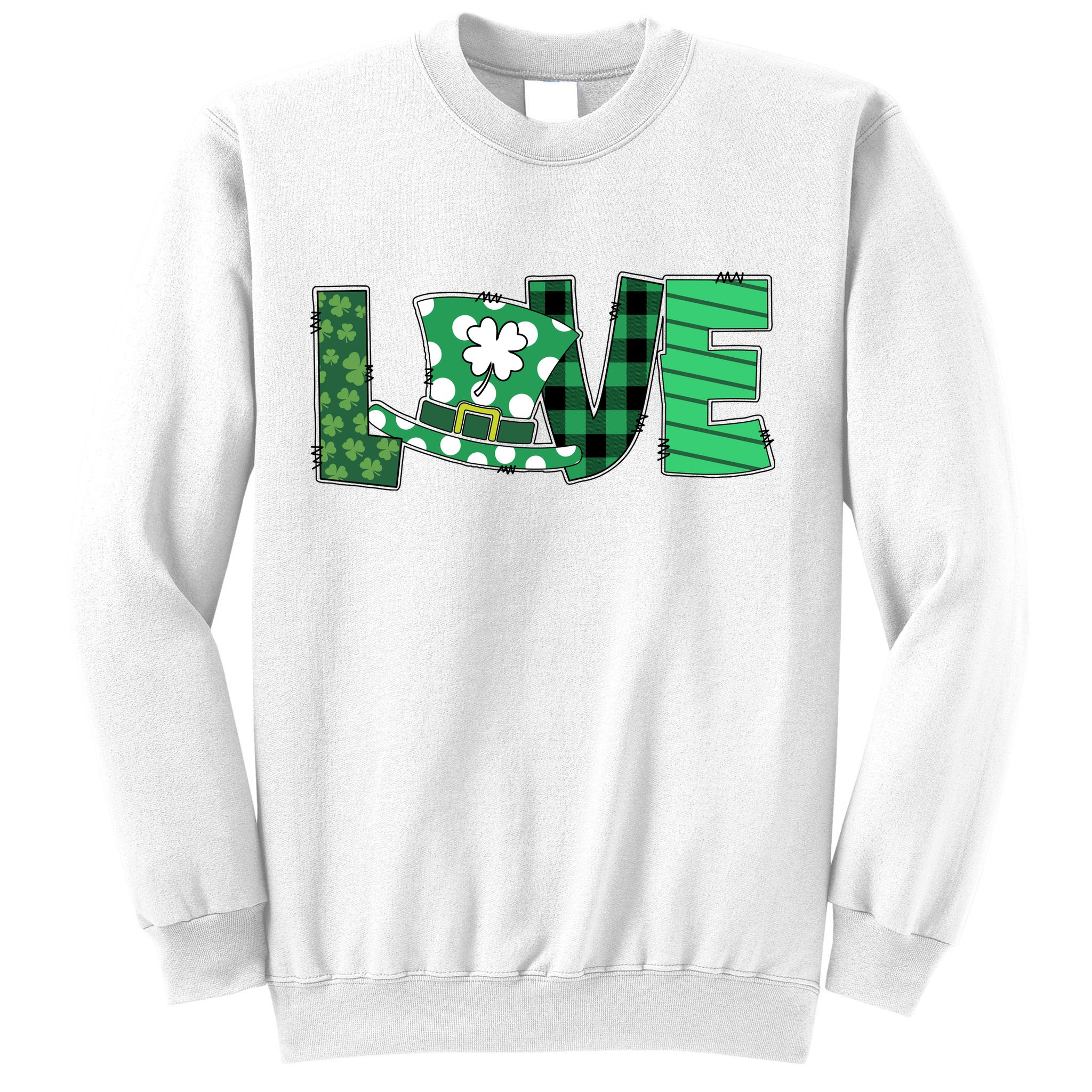 Love Leprechaun St Patricks Day Gift Cute Shamrock Sweatshirt