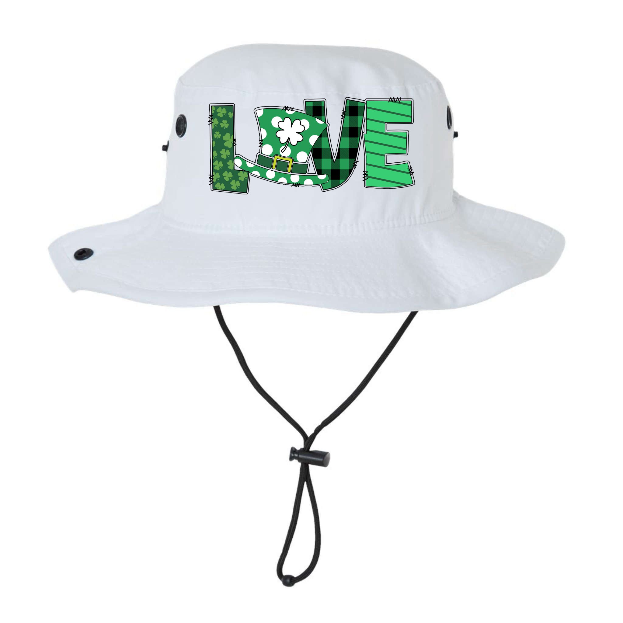 Love Leprechaun St Patricks Day Gift Cute Shamrock Bucket Hat