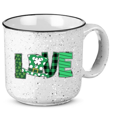 Love Leprechaun St Patricks Day Gift Cute Shamrock 15oz Campfire Ceramic Mug