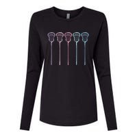 Lacrosse Lacrosse Sticks Woman Girl Retro Womens Cotton Relaxed Long Sleeve T-Shirt