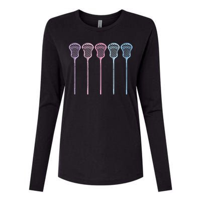 Lacrosse Lacrosse Sticks Woman Girl Retro Womens Cotton Relaxed Long Sleeve T-Shirt