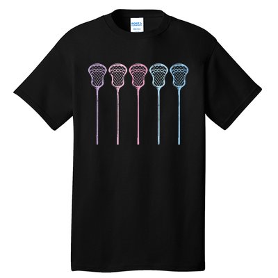 Lacrosse Lacrosse Sticks Woman Girl Retro Tall T-Shirt