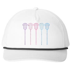 Lacrosse Lacrosse Sticks Woman Girl Retro Snapback Five-Panel Rope Hat