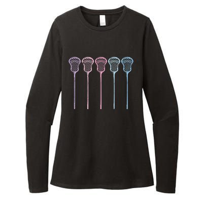 Lacrosse Lacrosse Sticks Woman Girl Retro Womens CVC Long Sleeve Shirt