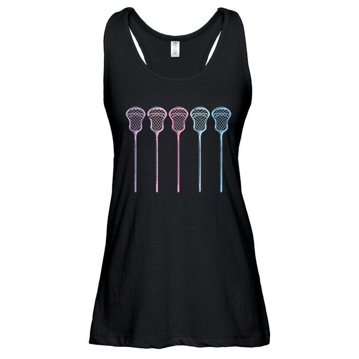 Lacrosse Lacrosse Sticks Woman Girl Retro Ladies Essential Flowy Tank