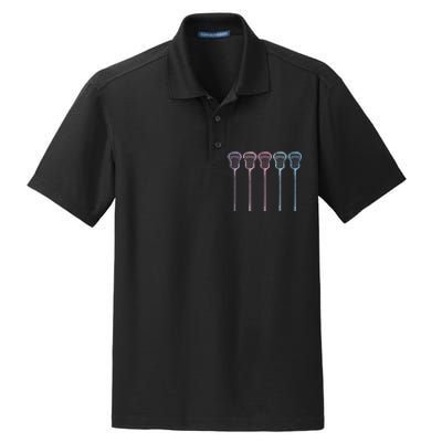 Lacrosse Lacrosse Sticks Woman Girl Retro Dry Zone Grid Polo