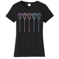 Lacrosse Lacrosse Sticks Woman Girl Retro Women's T-Shirt