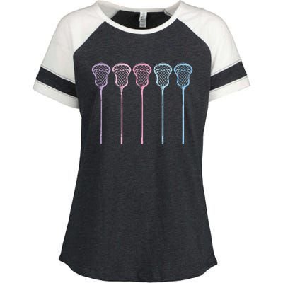 Lacrosse Lacrosse Sticks Woman Girl Retro Enza Ladies Jersey Colorblock Tee