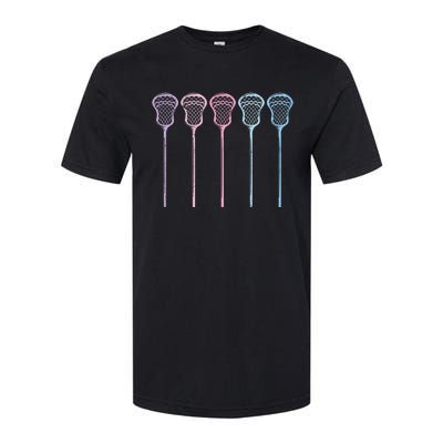 Lacrosse Lacrosse Sticks Woman Girl Retro Softstyle CVC T-Shirt