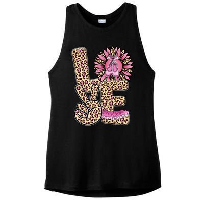 Love Leopard Sunflower Baby Girls Shoes Graphic Plus Size Ladies PosiCharge Tri-Blend Wicking Tank