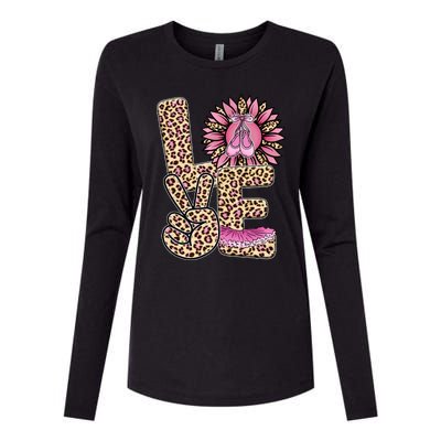 Love Leopard Sunflower Baby Girls Shoes Graphic Plus Size Womens Cotton Relaxed Long Sleeve T-Shirt