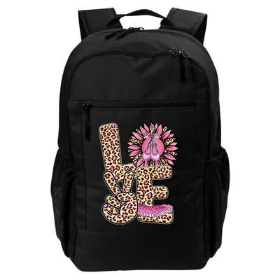 Love Leopard Sunflower Baby Girls Shoes Graphic Plus Size Backpack