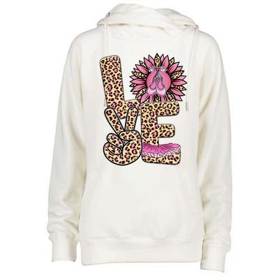 Love Leopard Sunflower Baby Girls Shoes Graphic Plus Size Womens Funnel Neck Pullover Hood