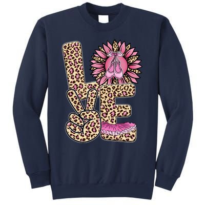 Love Leopard Sunflower Baby Girls Shoes Graphic Plus Size Sweatshirt