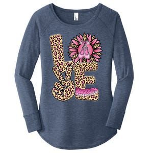 Love Leopard Sunflower Baby Girls Shoes Graphic Plus Size Women's Perfect Tri Tunic Long Sleeve Shirt