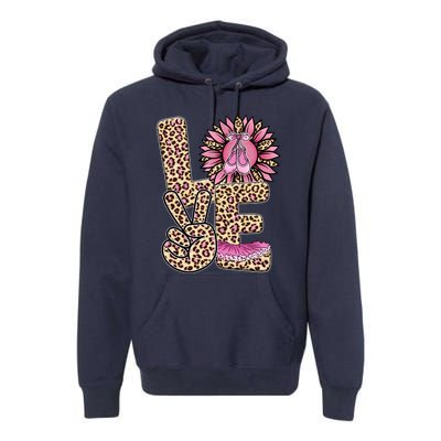 Love Leopard Sunflower Baby Girls Shoes Graphic Plus Size Premium Hoodie