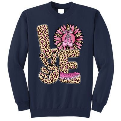 Love Leopard Sunflower Baby Girls Shoes Graphic Plus Size Tall Sweatshirt