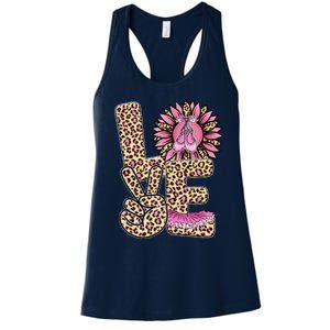 Love Leopard Sunflower Baby Girls Shoes Graphic Plus Size Women's Racerback Tank