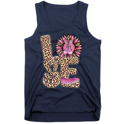 Love Leopard Sunflower Baby Girls Shoes Graphic Plus Size Tank Top