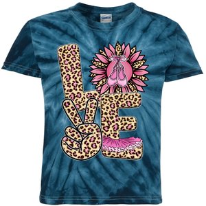 Love Leopard Sunflower Baby Girls Shoes Graphic Plus Size Kids Tie-Dye T-Shirt