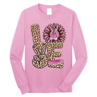 Love Leopard Sunflower Baby Girls Shoes Graphic Plus Size Long Sleeve Shirt