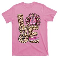 Love Leopard Sunflower Baby Girls Shoes Graphic Plus Size T-Shirt