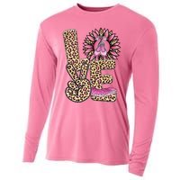 Love Leopard Sunflower Baby Girls Shoes Graphic Plus Size Cooling Performance Long Sleeve Crew