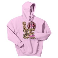 Love Leopard Sunflower Baby Girls Shoes Graphic Plus Size Kids Hoodie