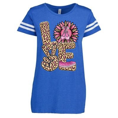 Love Leopard Sunflower Baby Girls Shoes Graphic Plus Size Enza Ladies Jersey Football T-Shirt