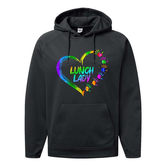 Lunch Lady School Cafeteria Life Funny Cute Valentines Day Performance Fleece Hoodie