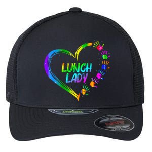 Lunch Lady School Cafeteria Life Funny Cute Valentines Day Flexfit Unipanel Trucker Cap