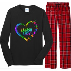 Lunch Lady School Cafeteria Life Funny Cute Valentines Day Long Sleeve Pajama Set