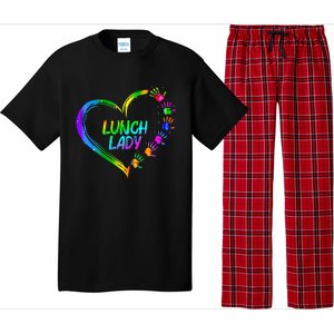 Lunch Lady School Cafeteria Life Funny Cute Valentines Day Pajama Set