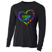 Lunch Lady School Cafeteria Life Funny Cute Valentines Day Cooling Performance Long Sleeve Crew