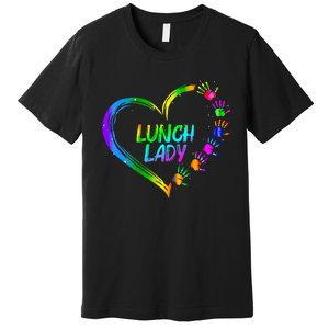 Lunch Lady School Cafeteria Life Funny Cute Valentines Day Premium T-Shirt