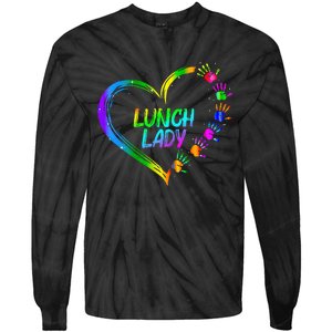 Lunch Lady School Cafeteria Life Funny Cute Valentines Day Tie-Dye Long Sleeve Shirt