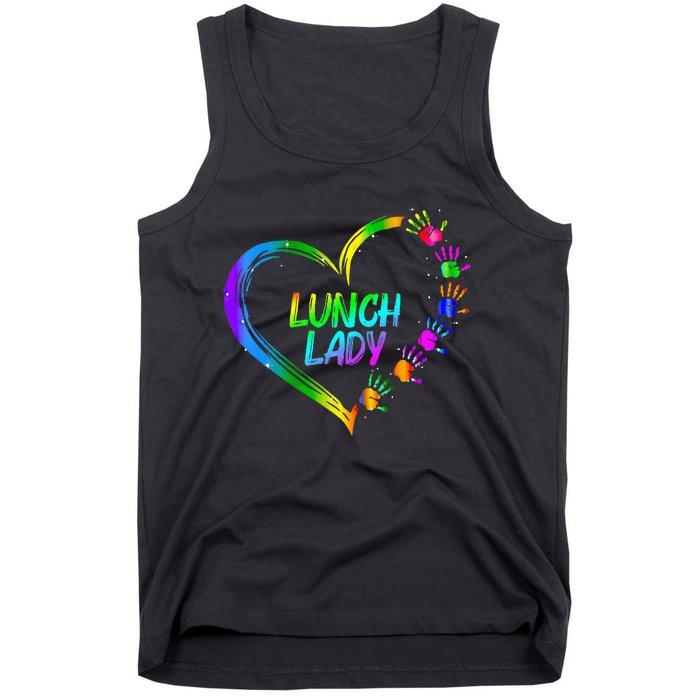 Lunch Lady School Cafeteria Life Funny Cute Valentines Day Tank Top