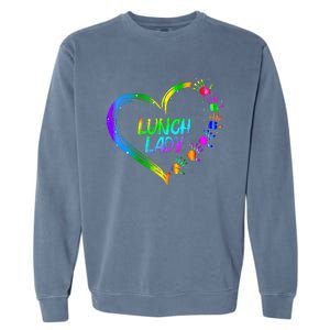 Lunch Lady School Cafeteria Life Funny Cute Valentines Day Garment-Dyed Sweatshirt