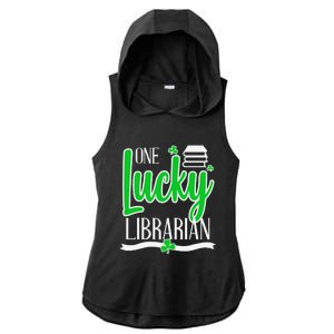 Lucky Librarian St Patricks Day Library Science Major Gift Ladies PosiCharge Tri-Blend Wicking Draft Hoodie Tank