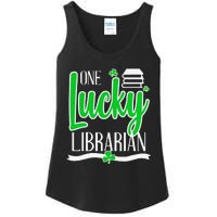 Lucky Librarian St Patricks Day Library Science Major Gift Ladies Essential Tank