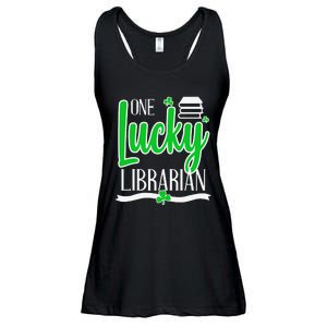 Lucky Librarian St Patricks Day Library Science Major Gift Ladies Essential Flowy Tank