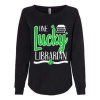 Lucky Librarian St Patricks Day Library Science Major Gift Womens California Wash Sweatshirt