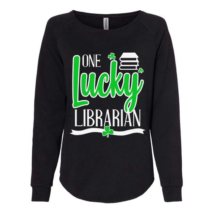 Lucky Librarian St Patricks Day Library Science Major Gift Womens California Wash Sweatshirt