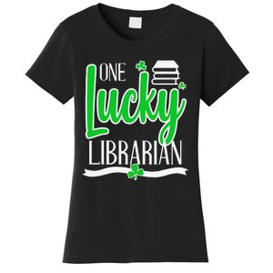 Lucky Librarian St Patricks Day Library Science Major Gift Women's T-Shirt