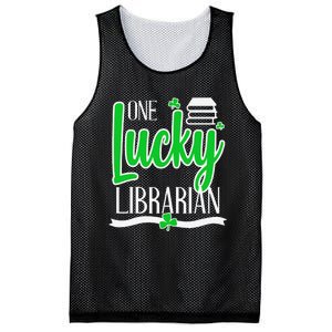 Lucky Librarian St Patricks Day Library Science Major Gift Mesh Reversible Basketball Jersey Tank