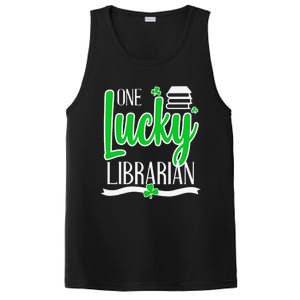 Lucky Librarian St Patricks Day Library Science Major Gift PosiCharge Competitor Tank